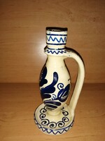 Korondi kerámia sétáló gyertyatartó - 18 cm (28/d)