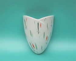 Régi ritka Lomonosov orosz szovjet porcelán mid-century modern 1950-es 60-as évek faliváza váza