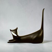 Royal Dux art deco macska
