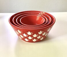 Ritka vintage / retro Waechtersbach tál készlet kerámia