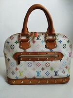 Louis Vuitton-Takashi Murakami White Multicolor Monogram Alma handbag-kézitáska
