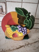Wooden, Apple-shaped Coaster with Holder for Sale