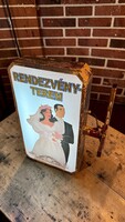 Vintage, retro design világító tábla, esküvői dekoràció, neon fali lámpa