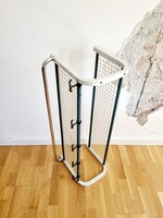 Svéd vintage kalaptartós fém fali fogas, LV 1160