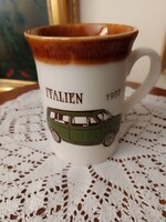 Retro, angol porcelán / kerámia autós gyűjtői bögre/ .