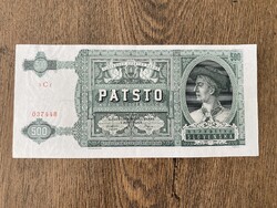 Szlovákia 500 Korona 1941 XF Forgalmi,nem perforált,Ritka!