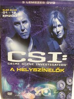 CSI: A helyszínelők, első évad 1–12. epizód, 3 lemezes DVD