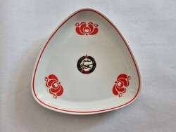 MHSZ Hollóházi porcelán tálka