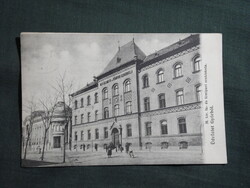 Képeslap,Győr,Fa és Fémipari szakiskola látkép,Polgár Bertalan kiadás Győr ,1907-