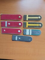 MN DÍSZELGŐ, KORMÁNYŐR, HALLGATÓ, BV, PÉNZÜGYŐR, RENDFOKOZAT VÁLLAP, VÁLLSZALAG 7 DB