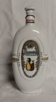 Hollóházi porcelán  Várda Vilmoskörte  pálinka kulacs / Ritkább