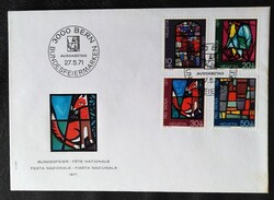 SVf949-52 / Switzerland 1971 PRO PATRIA stamp set on FDC