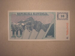 Szlovénia - 10 Tolár 1990 UNC