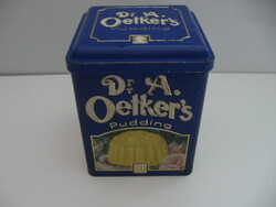 Retro Oetker pudingpor tartó doboz