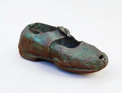 Bronzed Baby Shoe