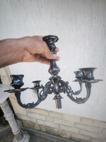 Antique Chandelier, 5-arm Silver-Like Upper Part! 786 g