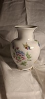 Hollóhazi hortenzia mintás porcelán vaza