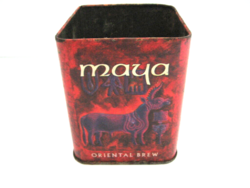 Retro Maya teás doboz