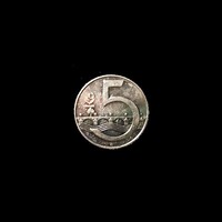 Cseh Köztársaság – 5 korona, 1993 - hibátlan érme!