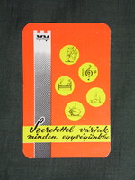 Kártyanaptár,Békés megyei vendéglátó vállalat,étterem,vendéglő,presszó, 1975  (7)