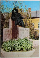 Képeslap, Balassagyarmat, Madách Imre szobra (e)