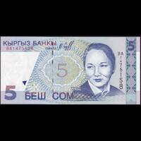Kirgizisztán 5 Som 1997 P-13 UNC