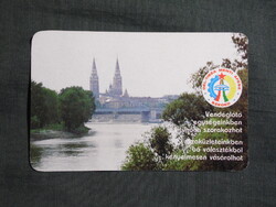 Kártyanaptár,Dél Tisza menti ÁFÉSZ,Szeged,vendéglátás,étterem,presszó, 1988   (7)