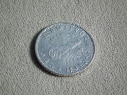 Németország, horogkeresztes birodalmi 50 Pfennig (Reichspfennig), 1943 B
