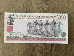 Ruanda 5000 Francs 1998 UNC