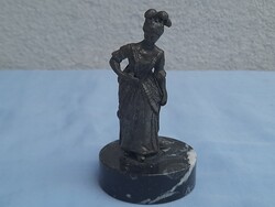 Tin aristocratic lady statue