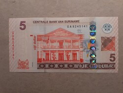 Suriname - 5 Dollár 2012 UNC