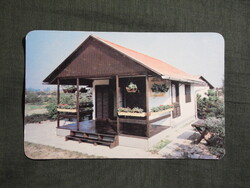 Kártyanaptár,Falco fakombinát,Szombathely,dominó faház, 1988   (7)