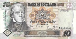 10 font pound pounds 1997 Bank of Scotland D.B. Pattulio és G. Mastertorn Skócia