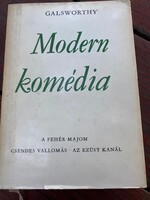 John Galsworthy : Modern komédia A fehér majom Csende vallomás Az ezüst kanál Európa Könyvkiadó 1971