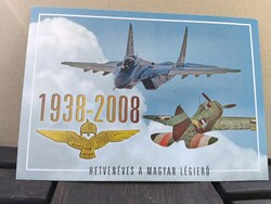 Hetvenéves a Magyar Légierő alkalmi levelezőlap (2008)