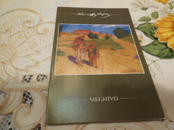 Meghívó - Kunffy Lajos  festőművész , cigányképei , Somogy megyei , kiállítására , 2010.