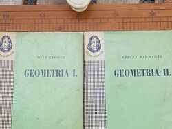 Retro vintage tankönyvek 1960-as évekből: Geometria, Fizika, Matek, Szilárdságtan, Algebra