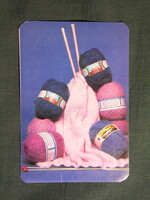 Kártyanaptár,Röltex rövidáru üzletek,Renáta fonal, 1989   (7)
