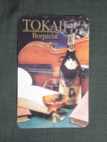 Kártyanaptár,Tokaji borpárlat,Tokajhegyaljai borkombinát,Sátoraljaújhely, 1990   (7)