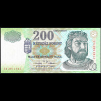 Magyarország 200 Forint 2001 FA UNC