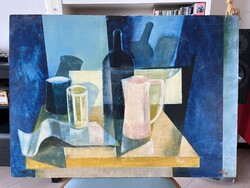 Noel Ö. Gábor Kék csendélet 50x70