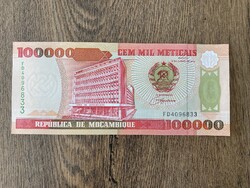 Mozambik 100000 Meticais 1993 UNC