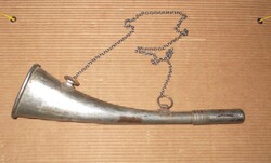 Old ship horn with strong sound.