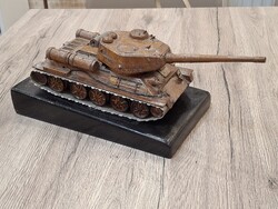 II.Világháborús T-34 Harckocsi Modell – Hadifogoly / Trench Art Darab