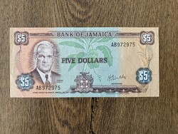 Jamaica 5 Dollár 1976 XF