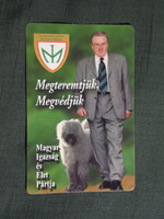 Kártyanaptár,politika,MIÉP,Csurka István, 2002   (7)