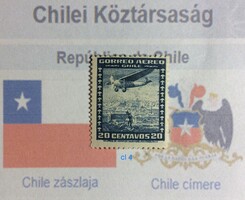 Chile bėlyeg -hiánypótl. ( cl 4)