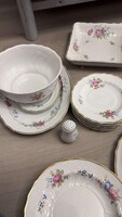 Hollóházi Porcelain Set Hajnalka patterned
