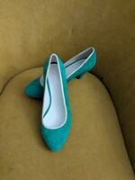 EMILIA LAY premium német márkás női 36,5-37-es klasszikus magassarkú, elegáns bőrcipő, ÚJ darab !