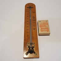 Antique English thermometer with comfort level indicators, very good condition, working